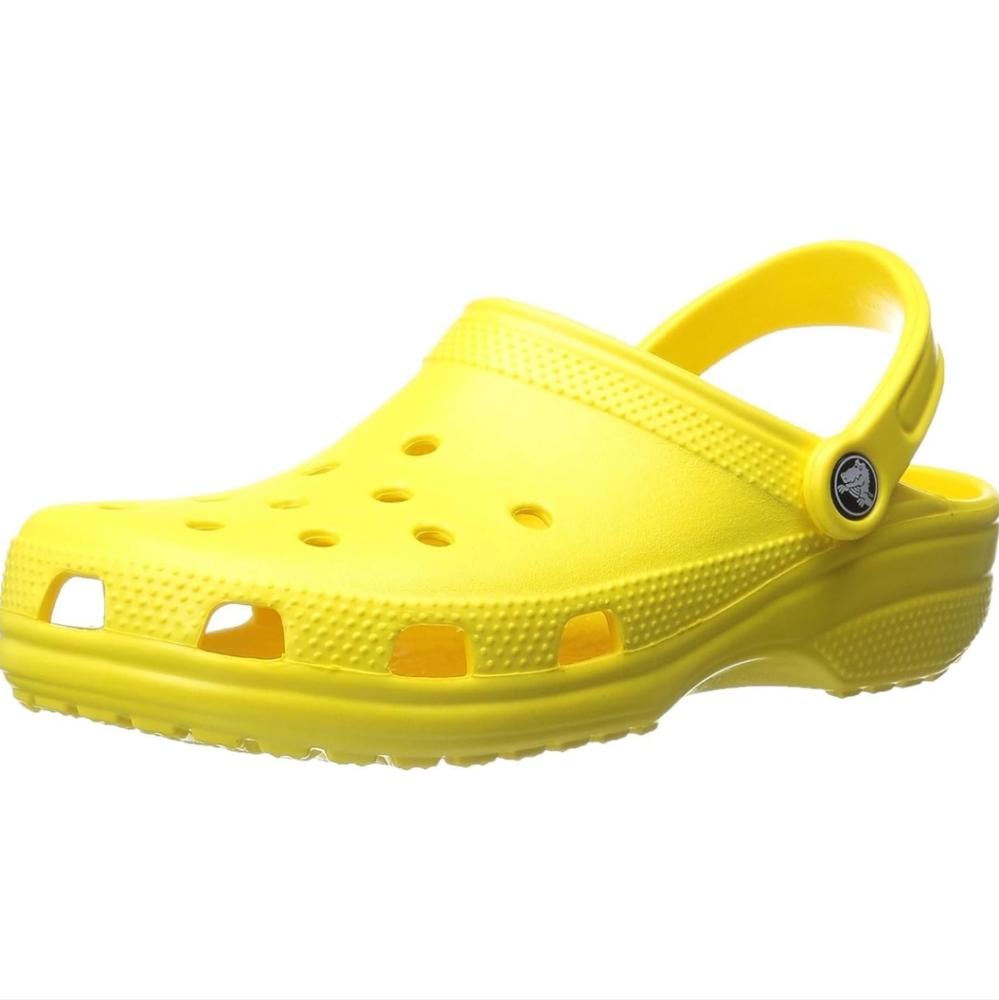 🆕MUDD Yellow Mule Croc Strap Slides Sz 11 (41)